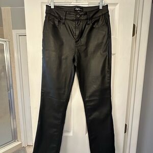 Edgely Black High-Rise Faux Leather Pants from Maurice’s
